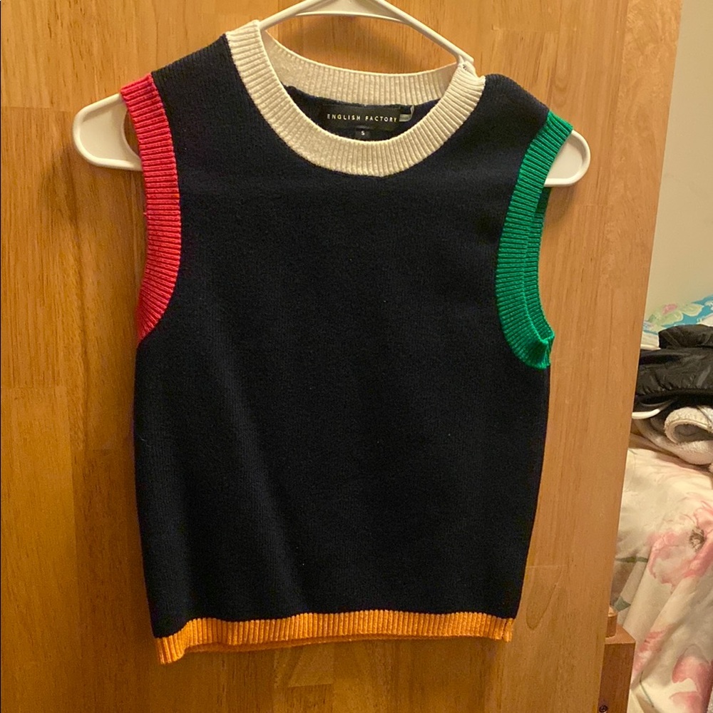 Colorful Sleeveless Sweater Vest